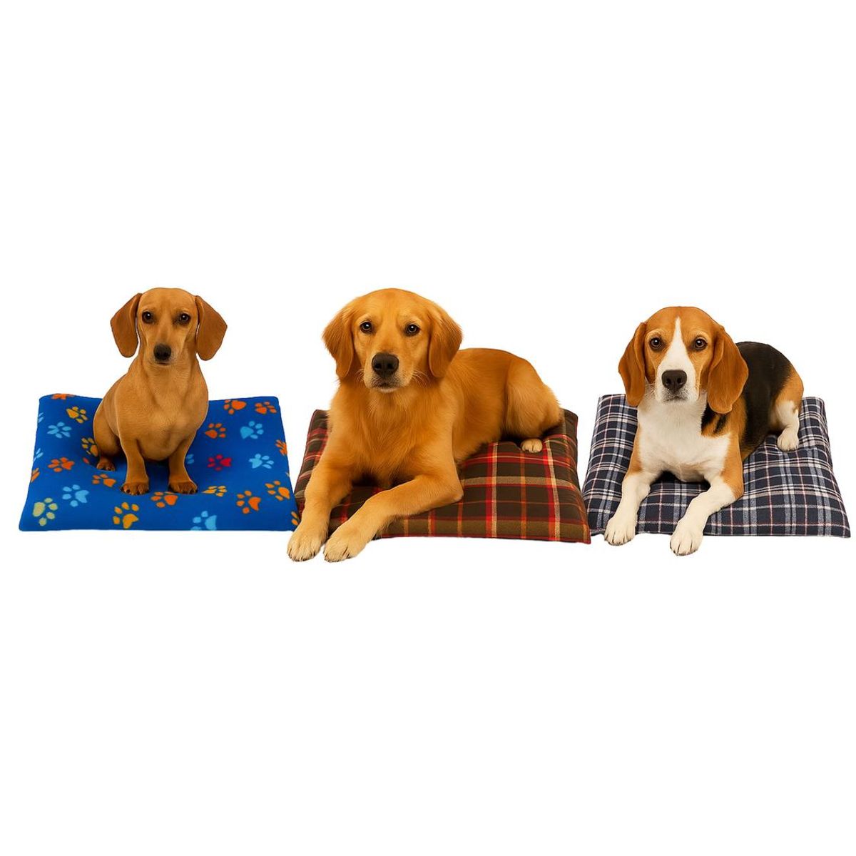 GENERICO - Cama colchoneta para mascota Polar 70x90 cm - Azul