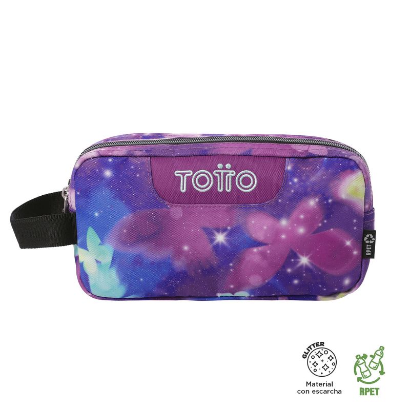 TOTTO - Estuche Escolar Multiuso Niña Escuadra Totto
