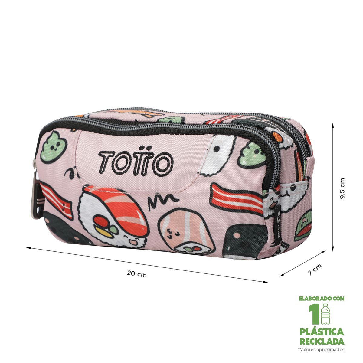 TOTTO - Estuche Escolar Multiuso Niña Escolar Sobre Totto