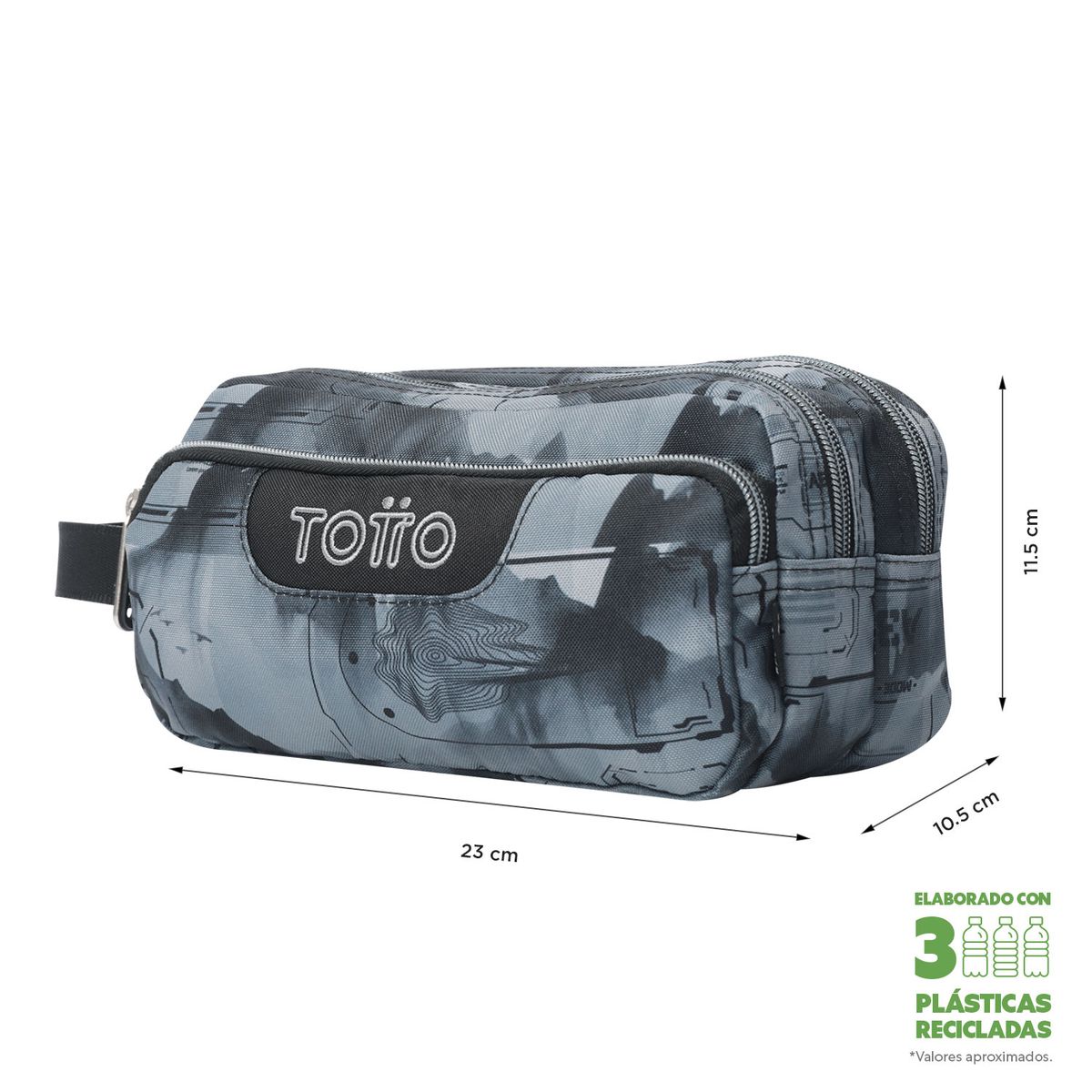 TOTTO - Estuche Escolar Multiuso Niño Agapec Totto