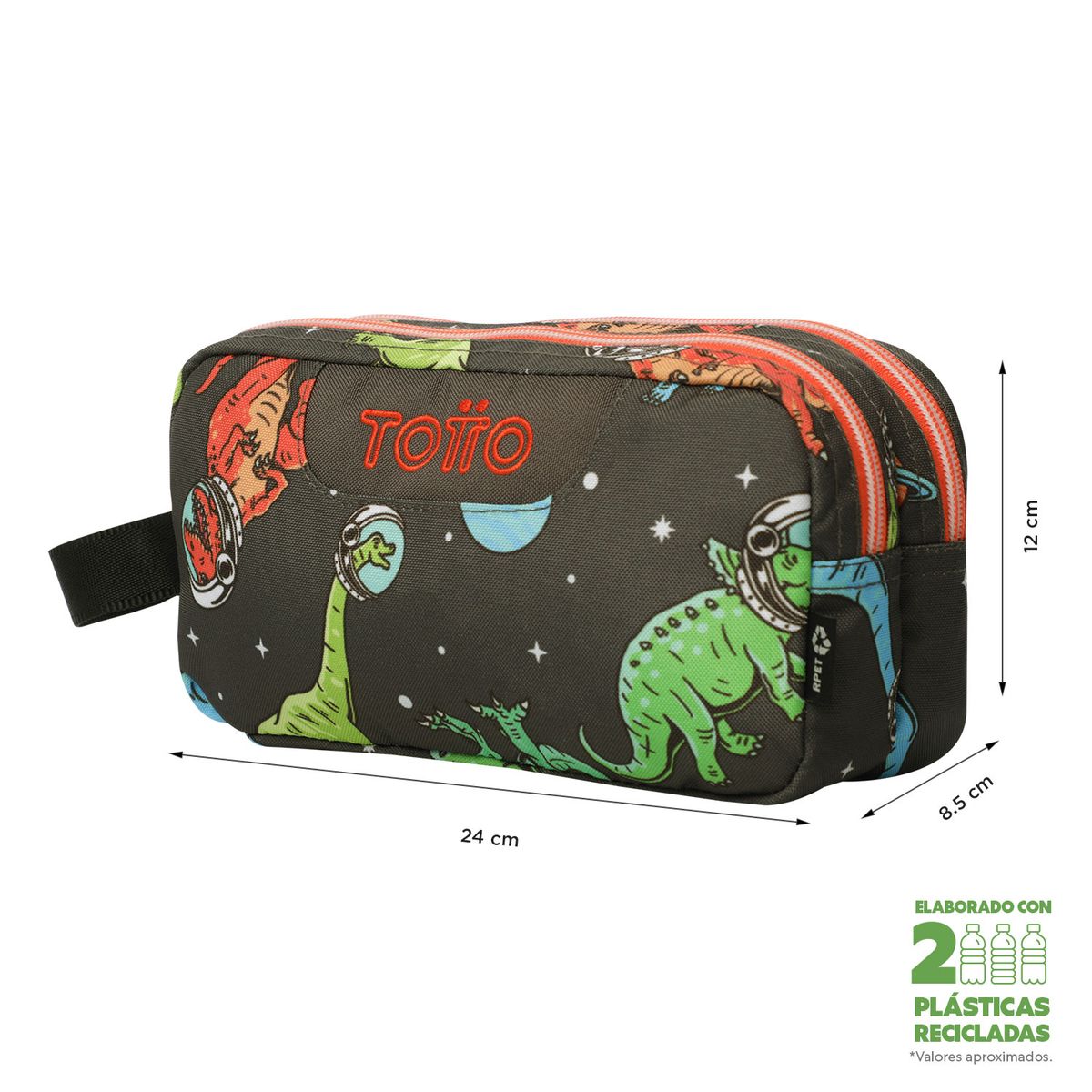 TOTTO - Estuche Escolar Multiuso Niño Escuadra Totto