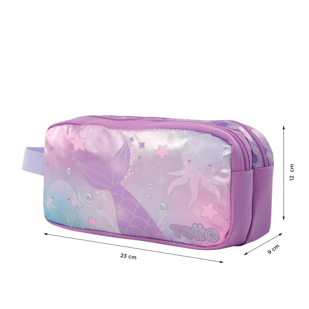 TOTTO - Estuche Escolar Multiuso para Niña Sireny Totto
