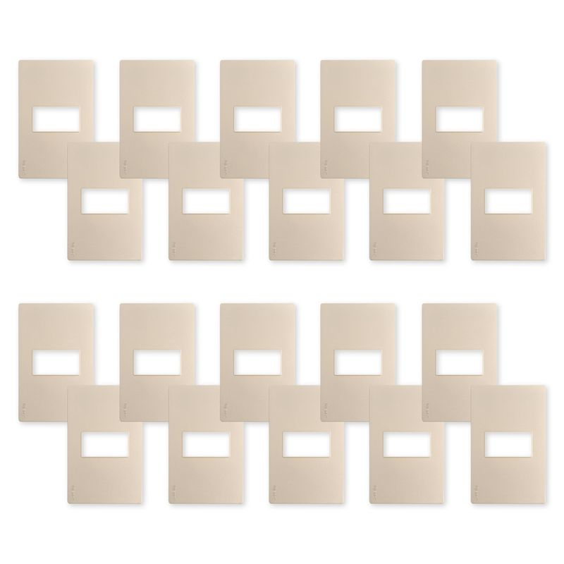 WANT - Pack 20 Placas Simple con Soporte Metálico - Dorado