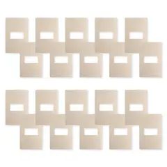 WANT - Pack 20 Placas Simple con Soporte Metálico - Dorado