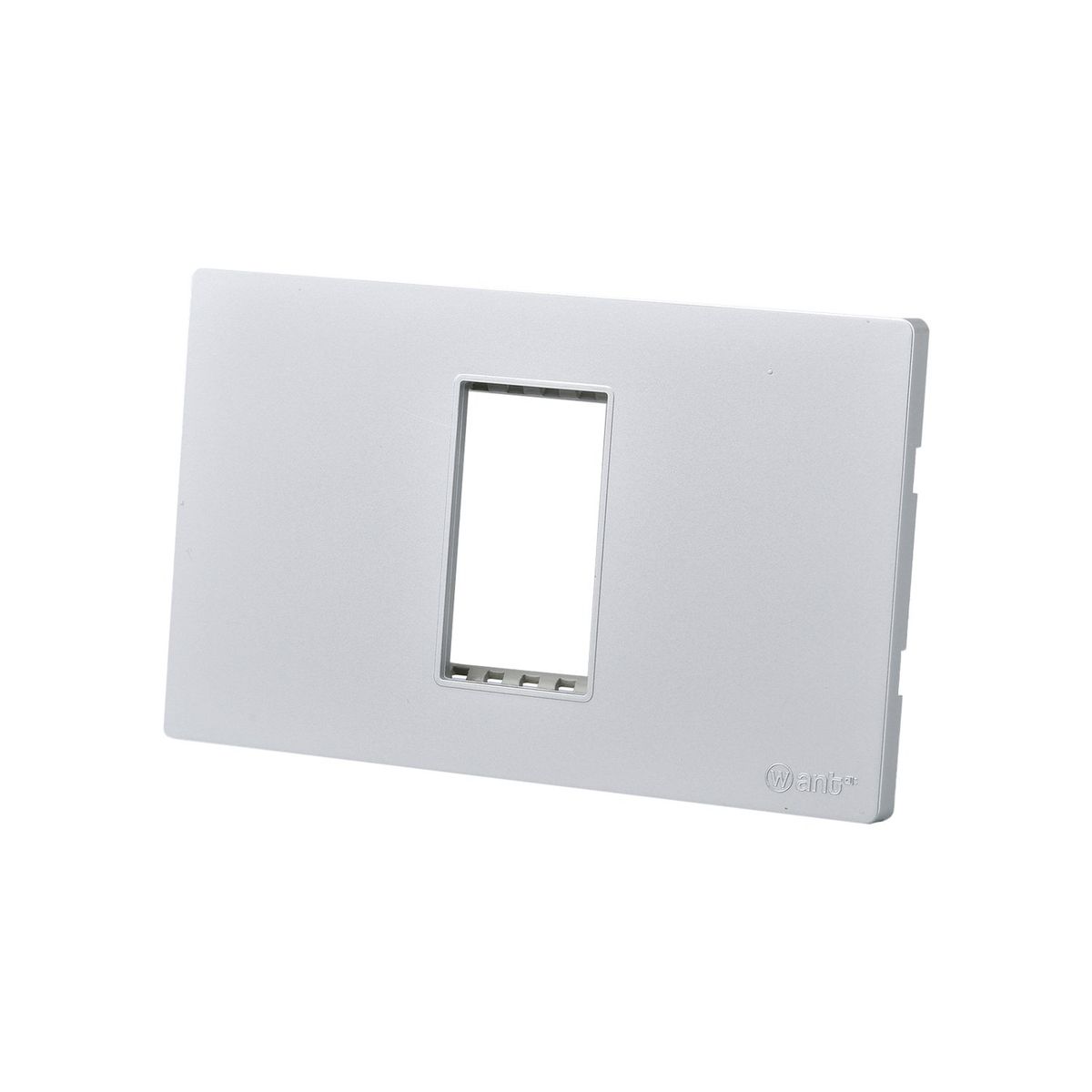 WANT - Pack 20 Placas Simple con Soporte Metálico - Plata