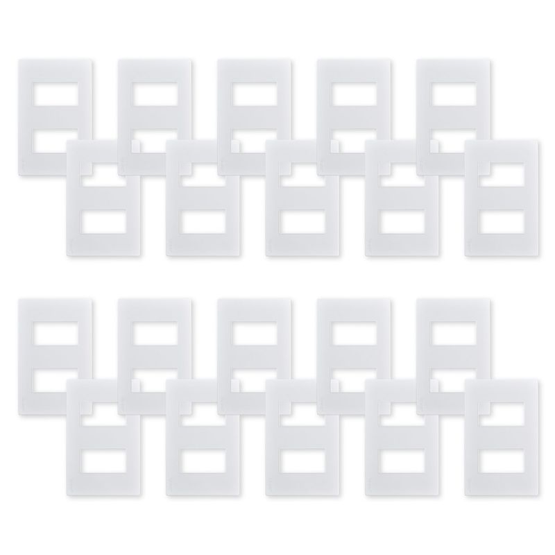 WANT - Pack 20 Placas Doble con Soporte Metálico - Blanco