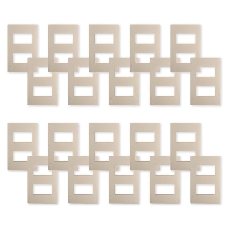 WANT - Pack 20 Placas Doble con Soporte Metálico - Dorado
