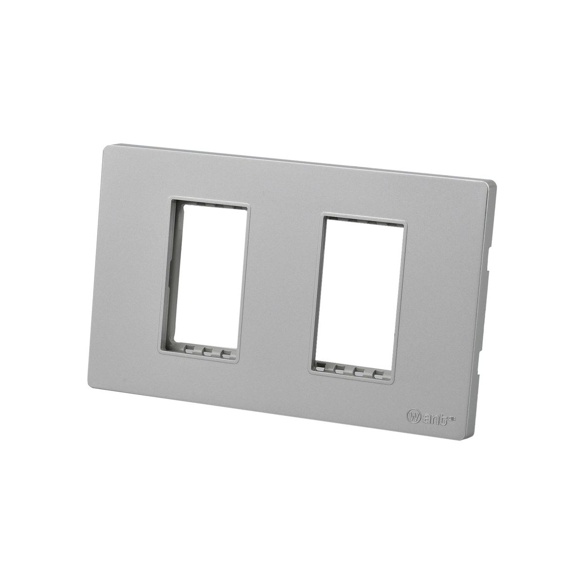 WANT - Pack 20 Placas Doble con Soporte Metálico - Gris