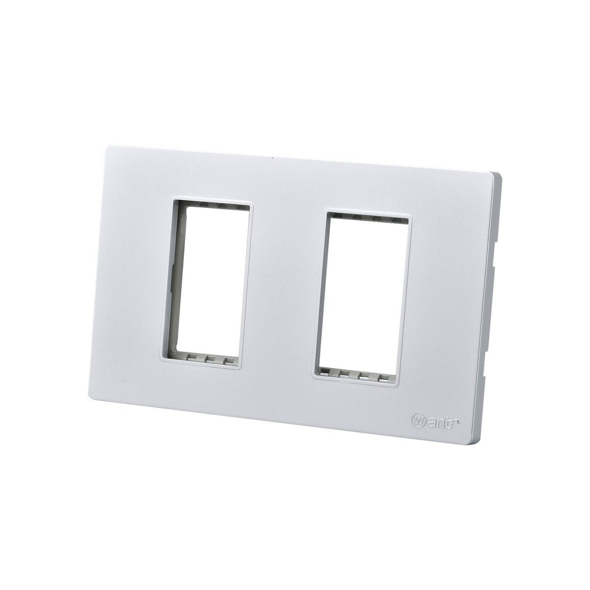 WANT - Pack 20 Placas Doble con Soporte Metálico - Plata