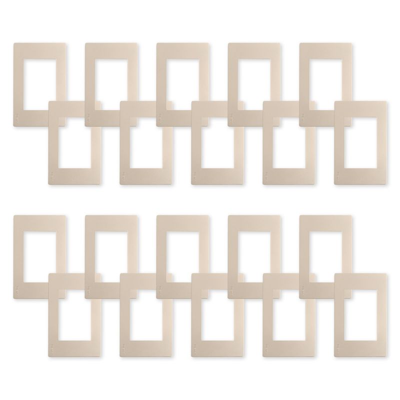 WANT - Pack 20 Placas Triple con Soporte Metálico - Dorado