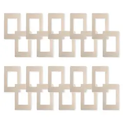 WANT - Pack 20 Placas Triple con Soporte Metálico - Dorado