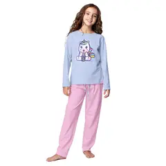 TOP - Pijama Largo Algodón Niña Invierno C2