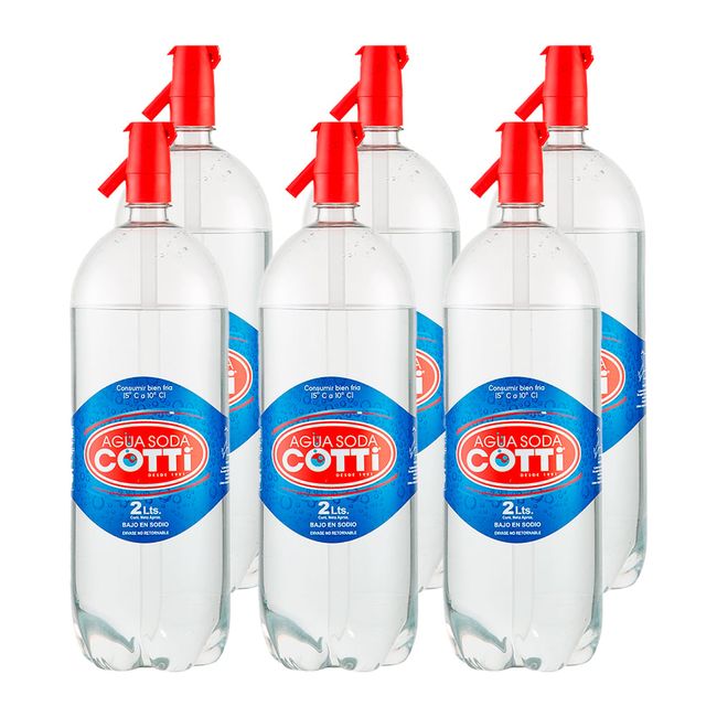 SODA - 6x Agua Soda Cotti 2000cc