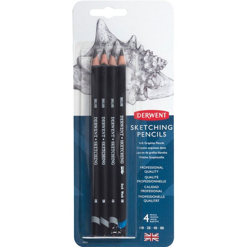 DERWENT - Set 4 Lápices Sketching Derwent