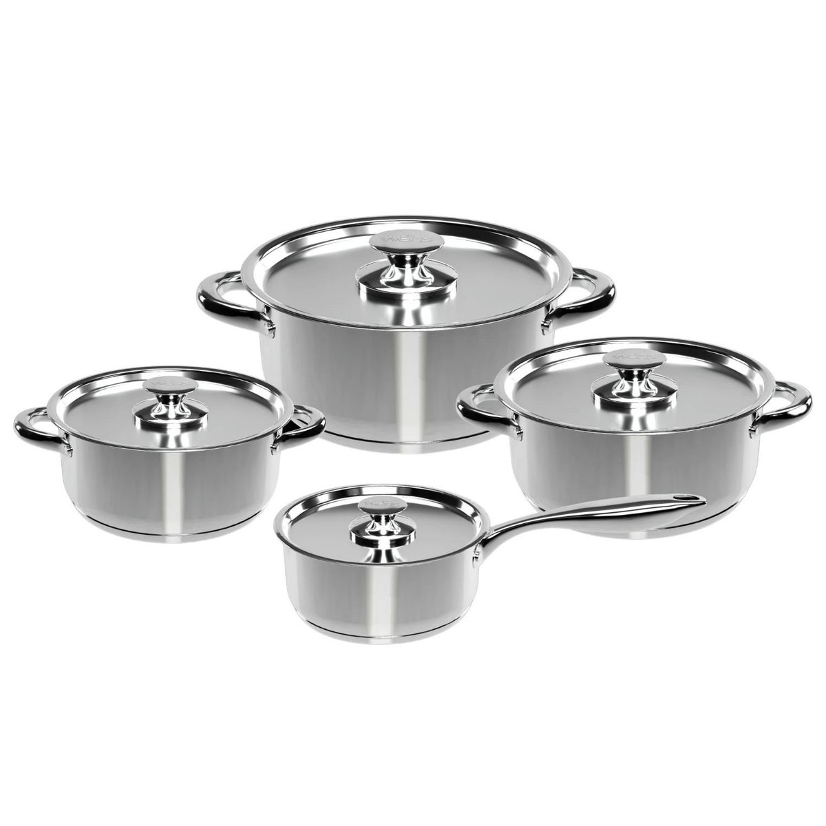 WENS - Bateria Cocina Wens 8 Piezas Acero Inoxidable Cocina 460-8SS