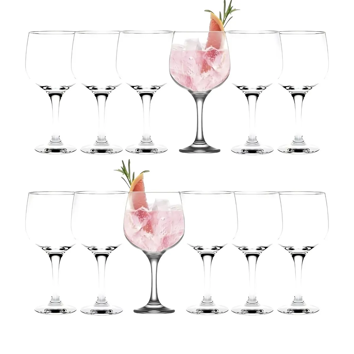 CRISTAR - Set 12 Copas Gin Tonic Clasico Cocktail Vidrio 653mL Cristar
