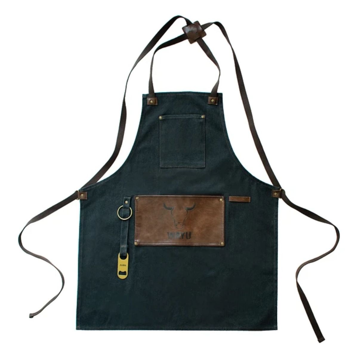 WAYU - Delantal Premium Ajustable 62x78cm Wayu Parrilla Cocina BBQ