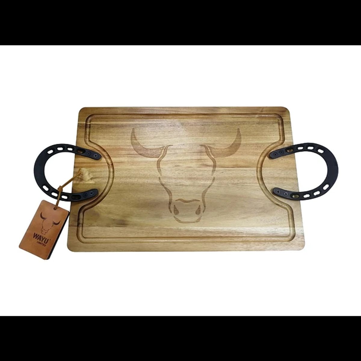 WAYU - Tabla Para Picar Mediana Wayu Diseño Herradura 45cm Asado