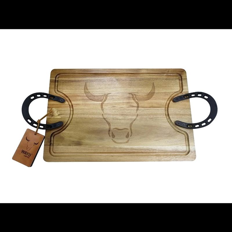WAYU - Tabla Para Picar Mediana Wayu Diseño Herradura 45cm Asado