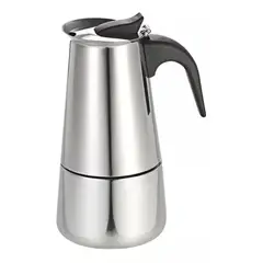 GENERICO - Cafetera Italiana Acero Inoxidable 9 Tazas Espresso 22cms
