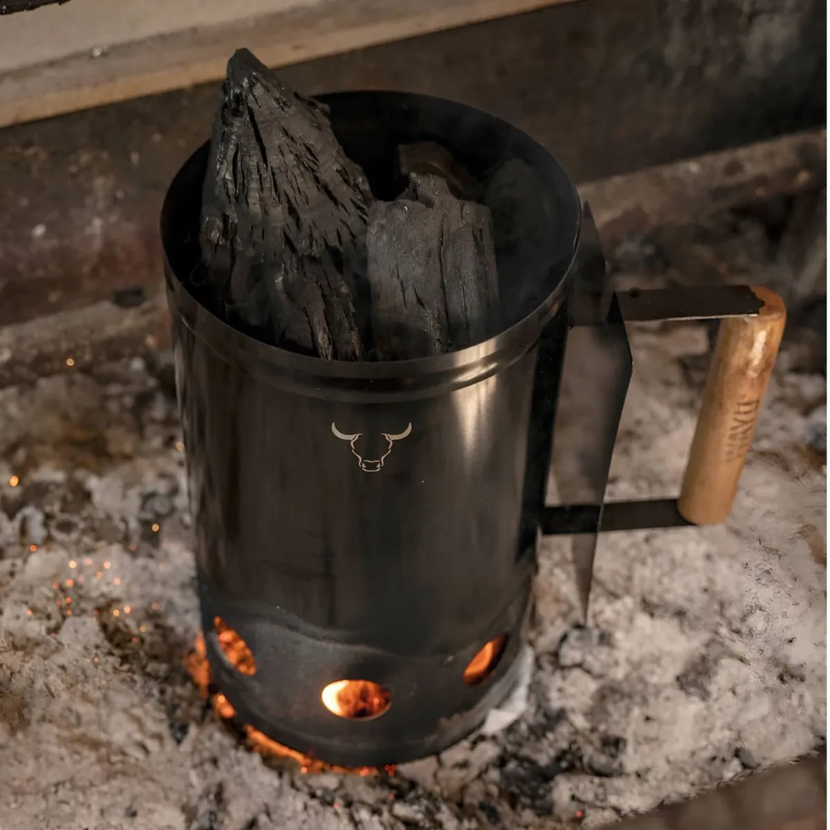 WAYU - Chimenea De Acero Iniciador Fuego Carbon Rapido Parrilla Wayu