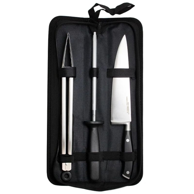 WAYU - Set Parrillero Wayu 3 Piezas Con Funda Quincho BBQ Parrilla
