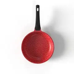 BOHLIER - Sarten 28cm De Aluminio Fundido Rojo Antiadherente
