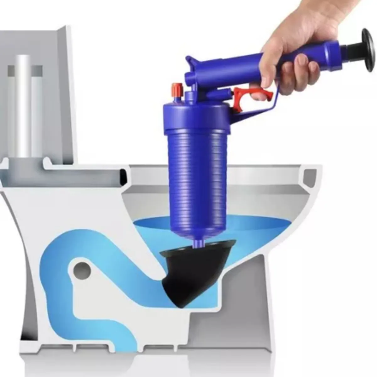 GENERICO - Bomba Destapadora De Tuberías Y Desague Jet Baño Gasfiter