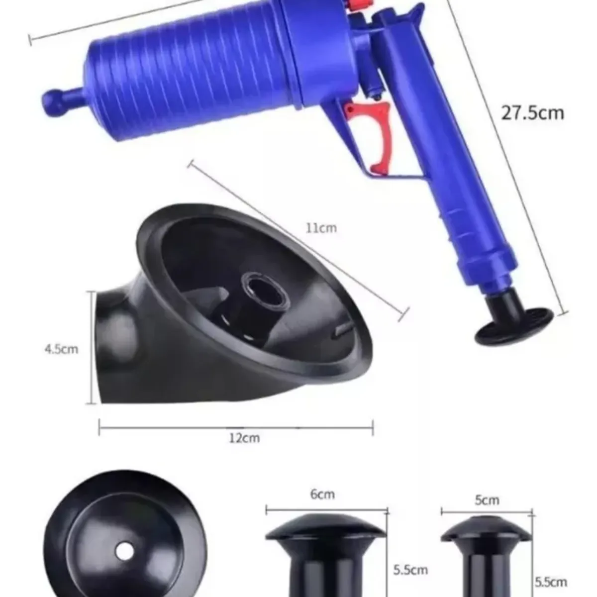 GENERICO - Bomba Destapadora De Tuberías Y Desague Jet Baño Gasfiter