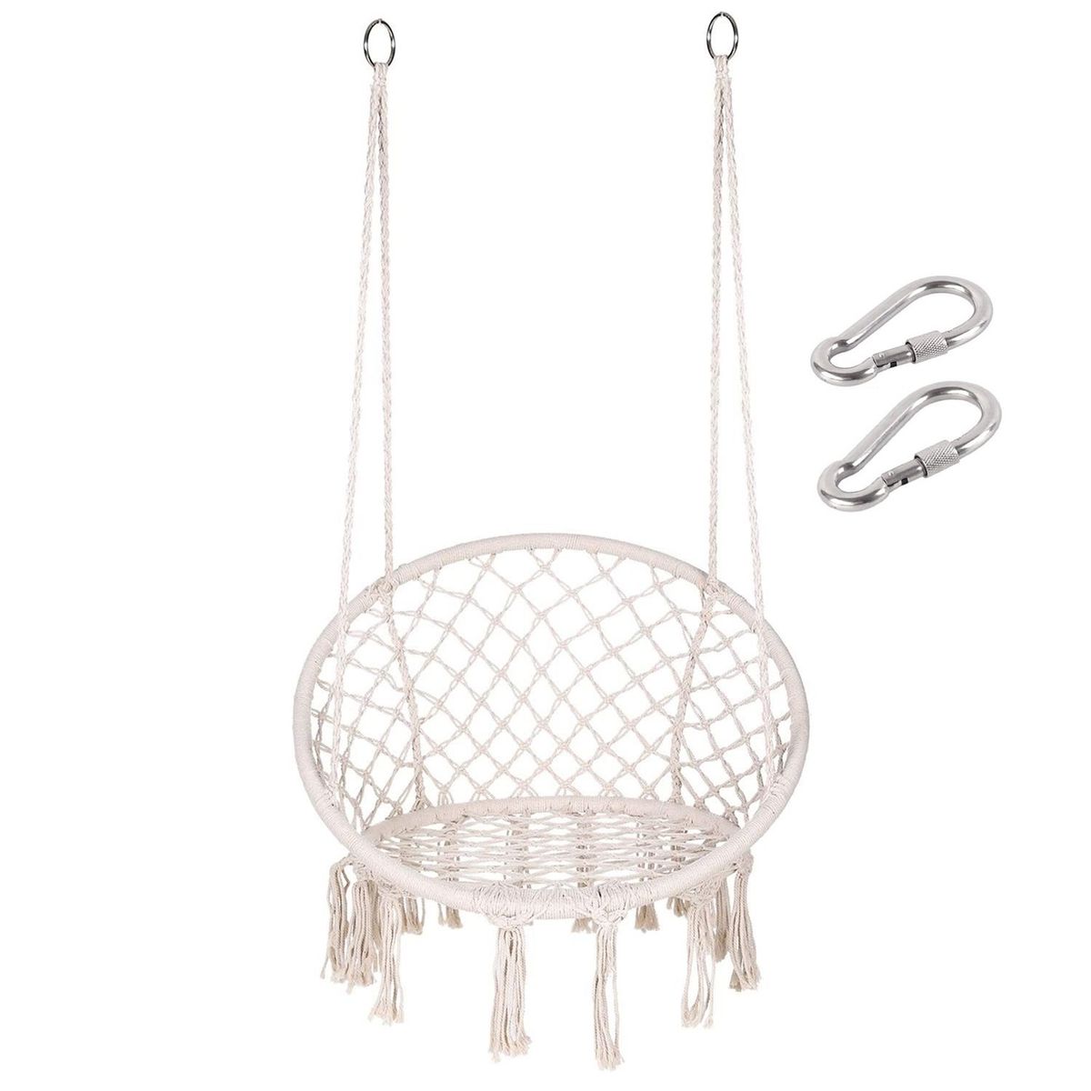 Silla Colgante Terraza Columpio Hamaca Macrame Hogar Jardin.., marca GENERICO - Foto 2