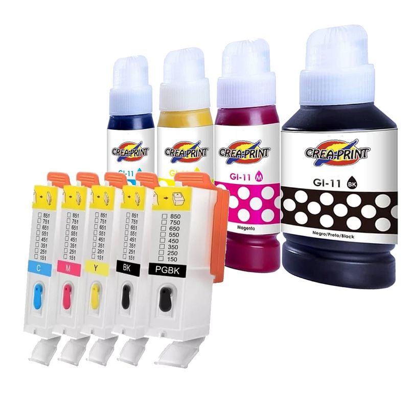 CREA PRINT - Cartuchos Recargables Para Canon Ip7210 Ix6810 Tinta Fotografica