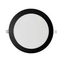 Panel Redondo LED Embutido Negro 18W - Frío