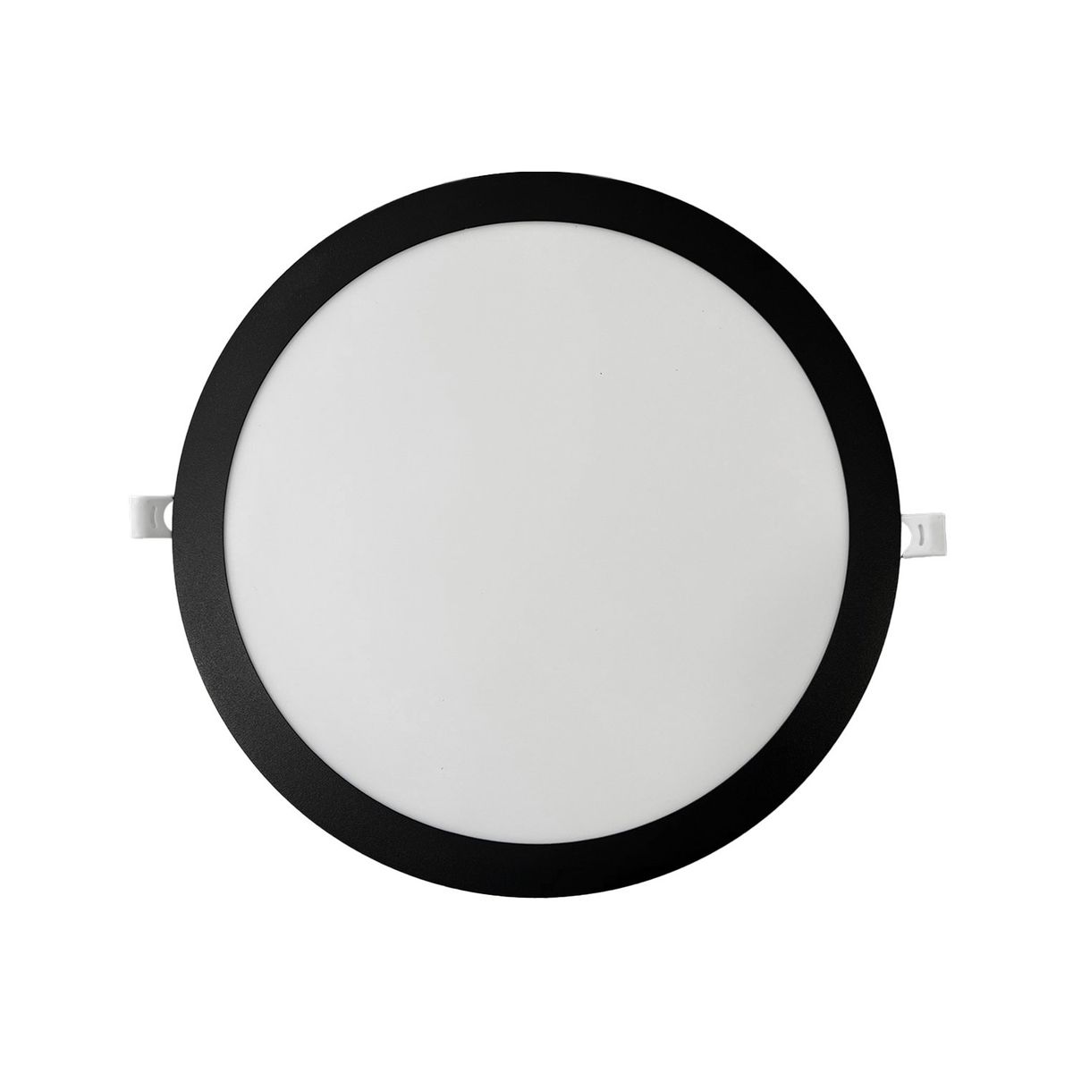 AVC Y VELL MAX - Panel Redondo LED Embutido Negro 24W - Cálido