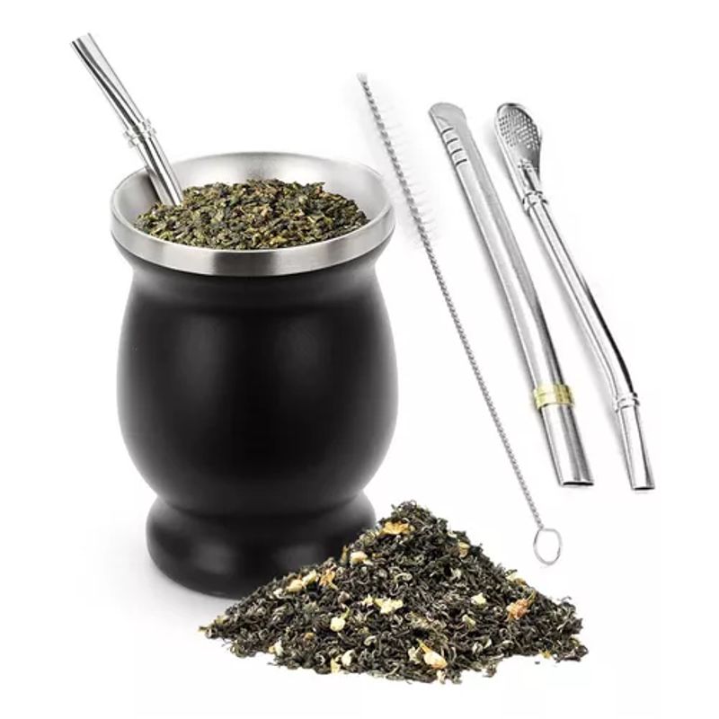 GENERICO - Kit matero set matero de acero inoxidable incluye bombilla