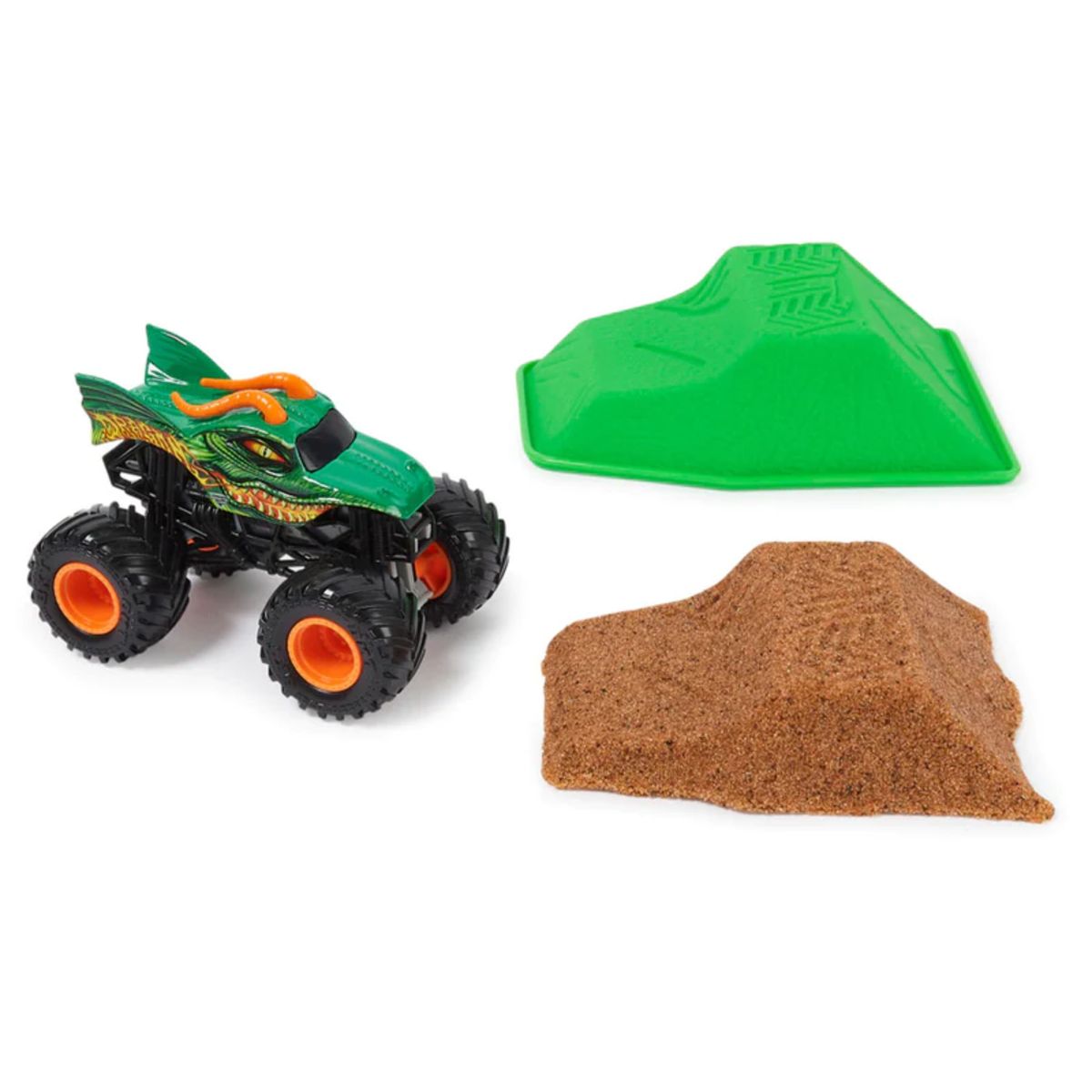 JAM MONSTER - Camión Monster Jam Dragon Arena Obstáculos Y Herramientas