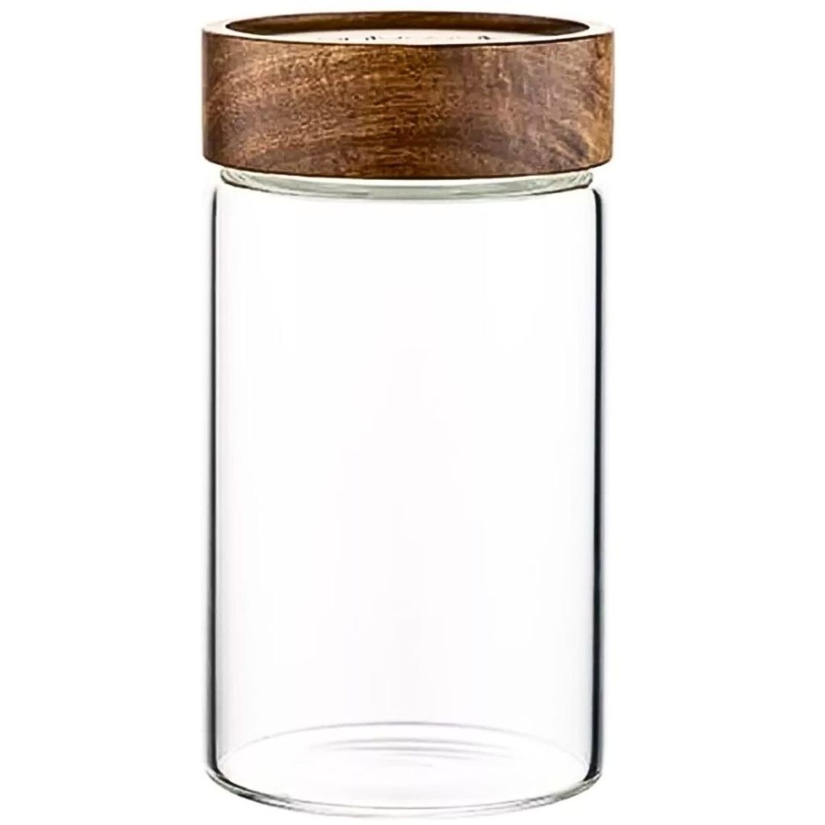 ALLEGRA - Set de 3 Frascos de Vidrio con tapa de Madera 1000 ml