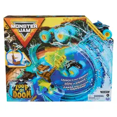 JAM MONSTER - Camión Monstruo Megalodon Con Set De Acrobacias Monster Jam