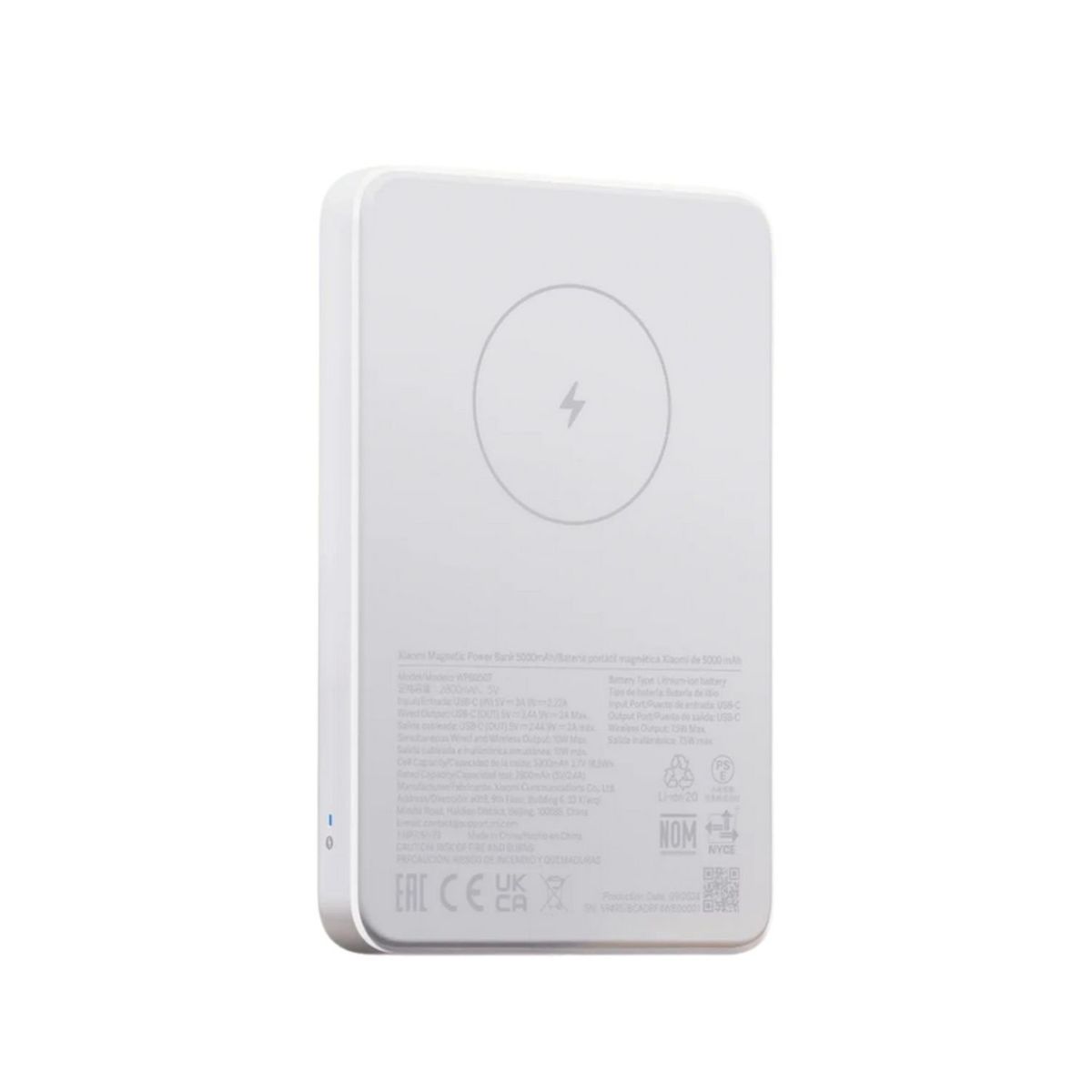 XIAOMI - Xiaomi Power Bank Magnético 5000 mAh Batería Portátil 20W - Blanco
