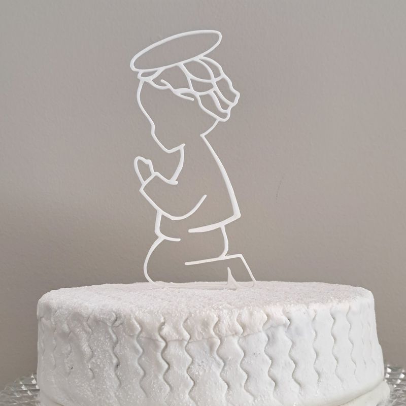 GENERICO - Topper NIÑO para decoración torta primera comunión