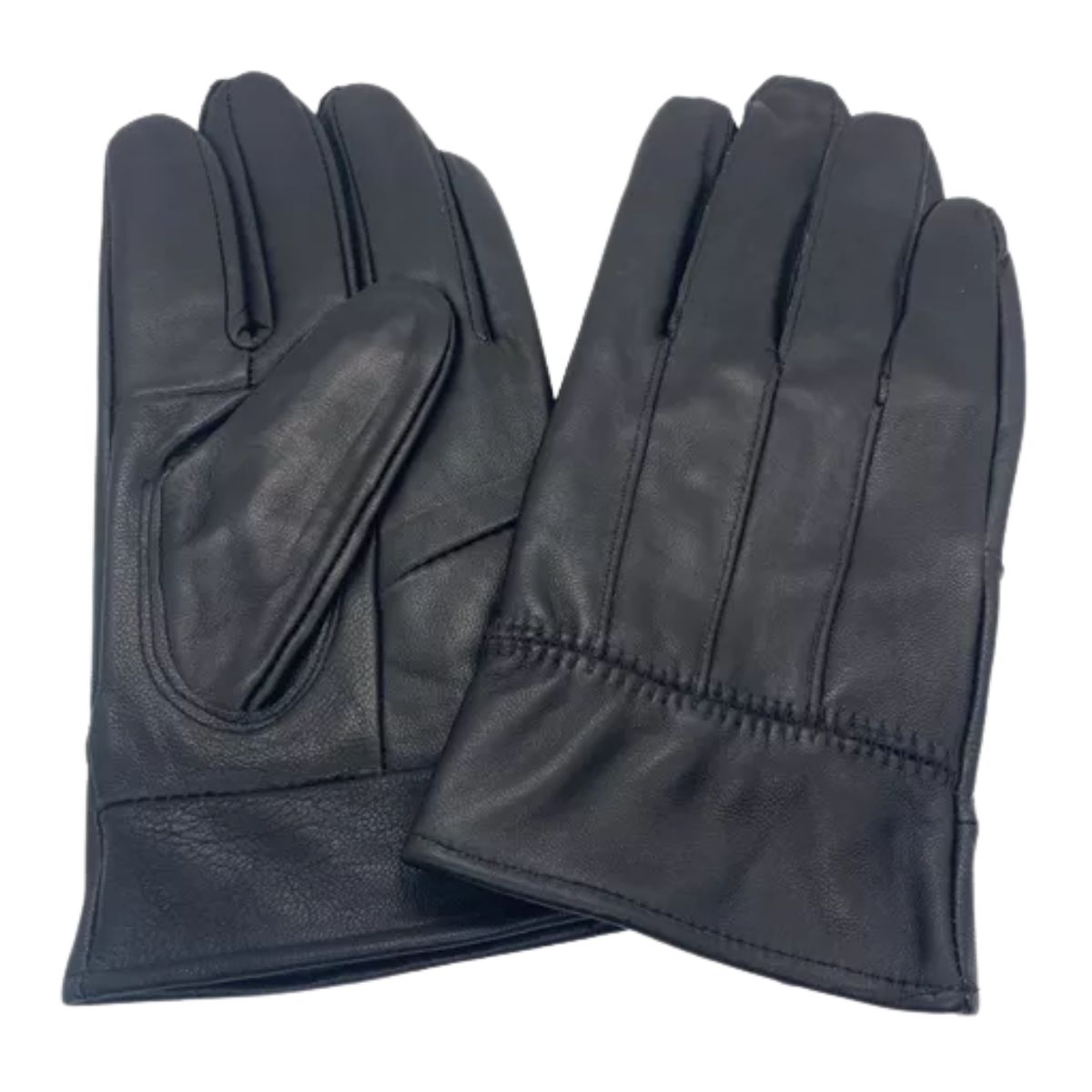 EKOL TACTICA MILITAR - Guantes Hombre Cuero Largos Invierno Negro
