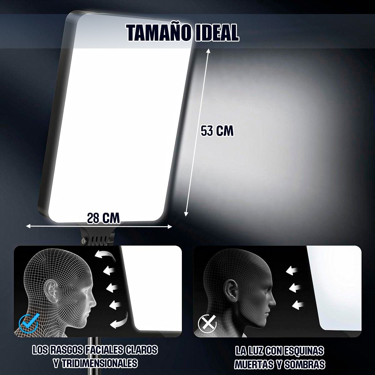 ARCA SHOPPING - Panel Led Fotografia Panel De Luz Iluminación De Fotografía