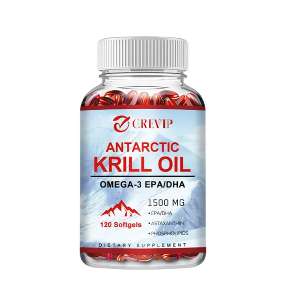 NUTREX RESEARCH - Antarctic Krill Oil Omega 3 Aceite De Krill 1500mg 120 Caps