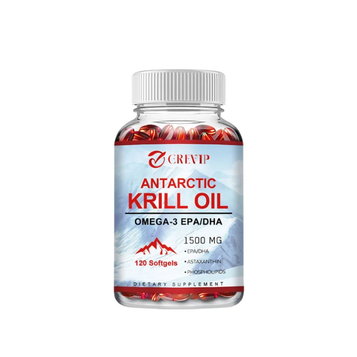 NUTREX RESEARCH - Antarctic Krill Oil Omega 3 Aceite De Krill 1500mg 120 Caps