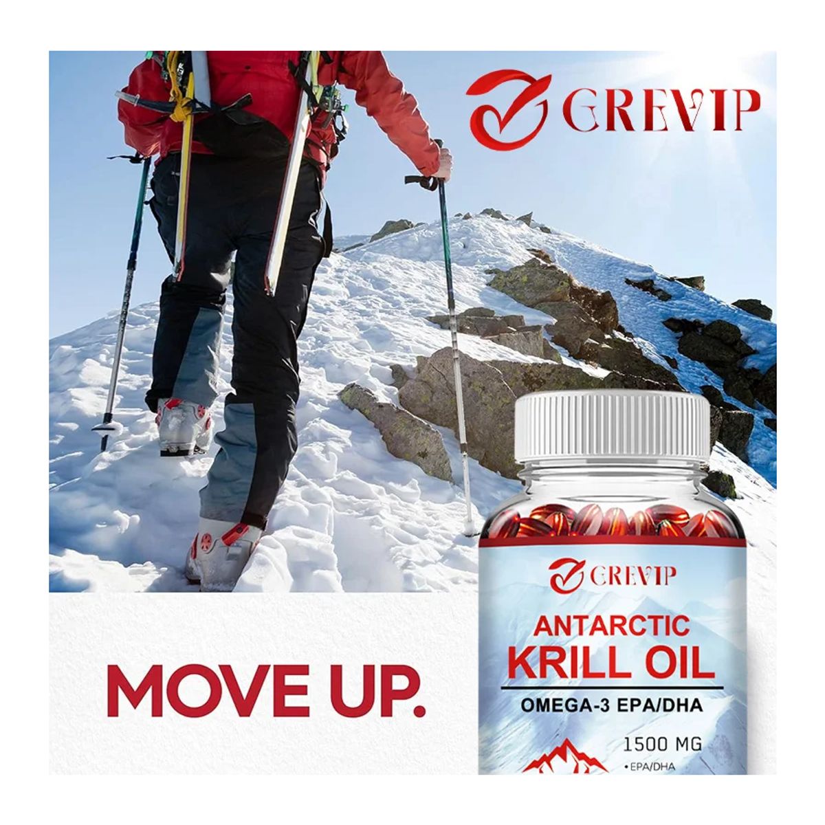 NUTREX RESEARCH - Antarctic Krill Oil Omega 3 Aceite De Krill 1500mg 120 Caps