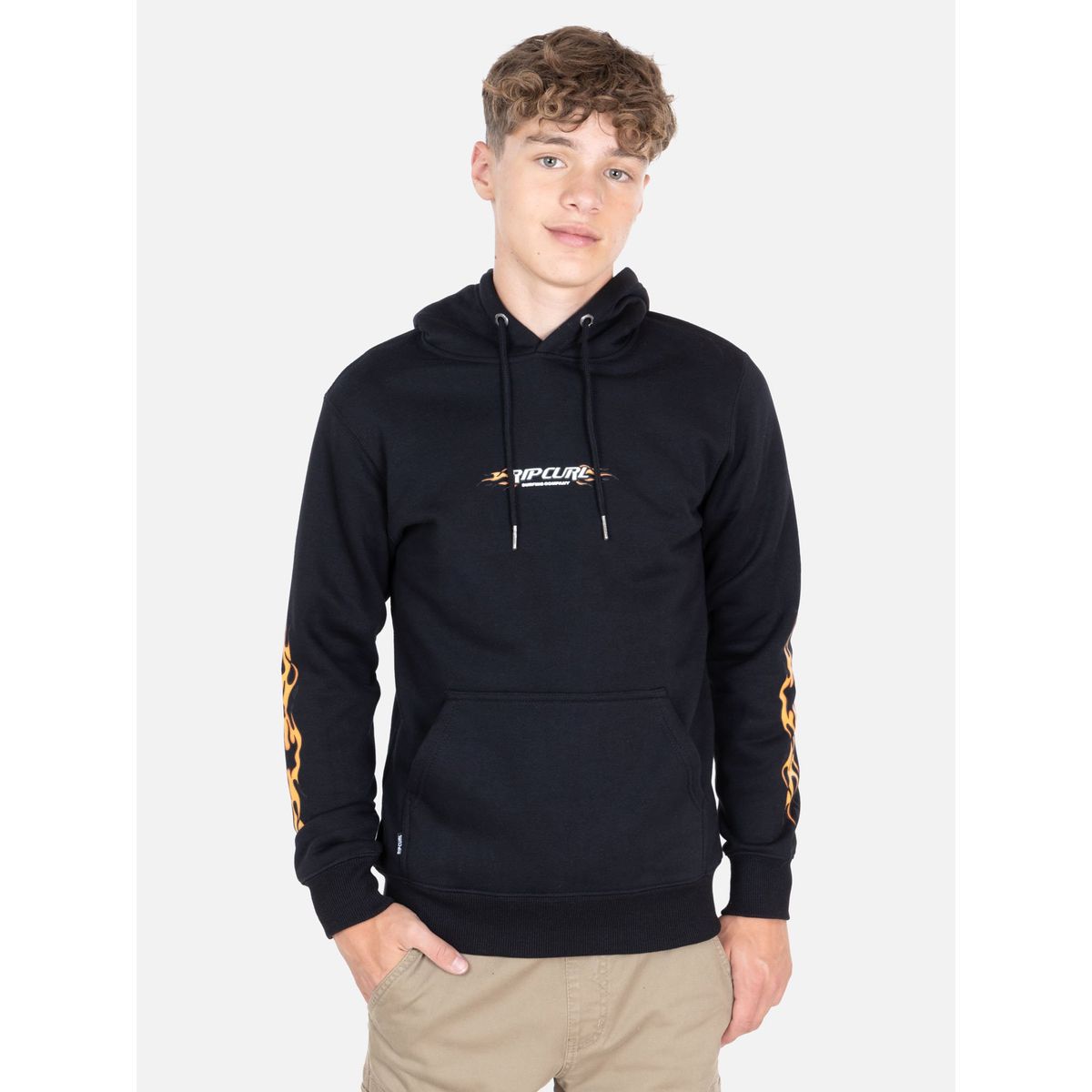 RIP CURL - Poleron Canguro Curlix Negro Infantil Rip Curl - Negro