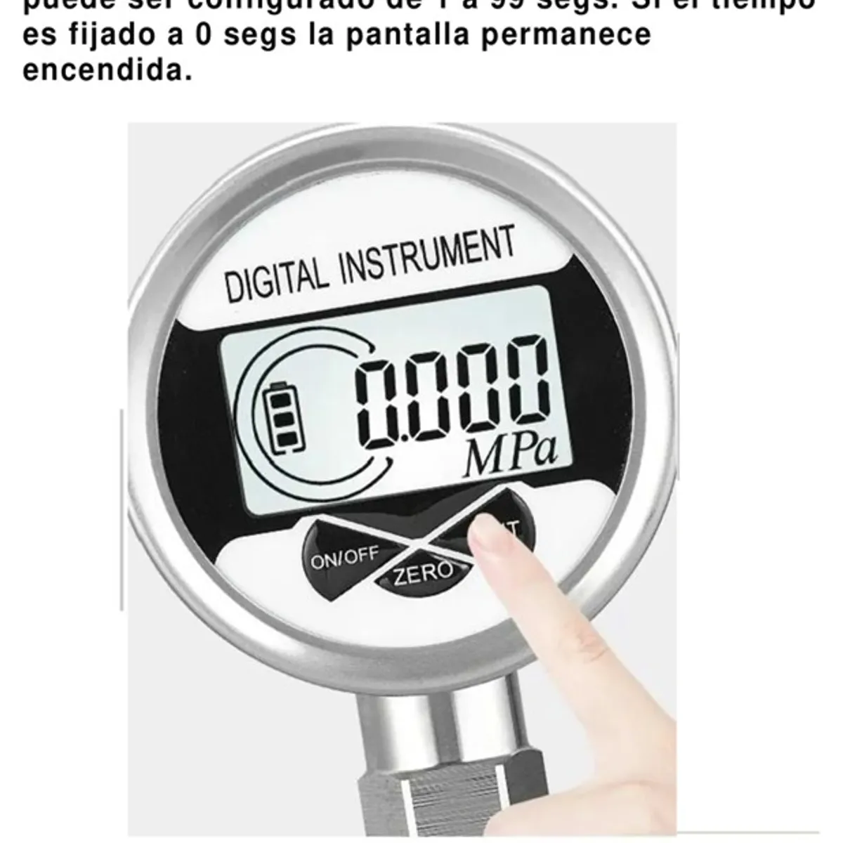 GENERICO - Manometro digital 12′ diam 60mm