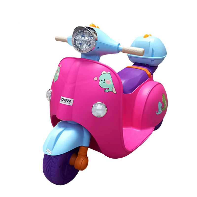 ALPHA - Moto Vespa Eléctrica Infantil Dinoride Con Maletin
