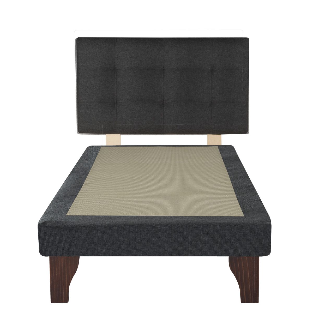 GAEX - BASE CON RESPALDO 1.5 PLAZAS 105X190 CM