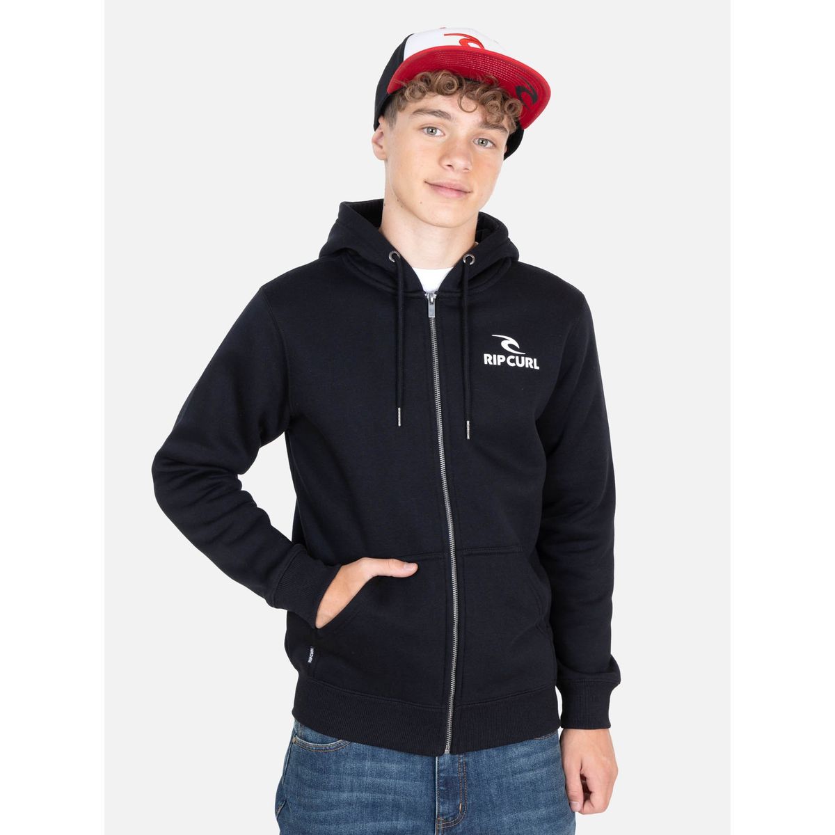 RIP CURL - Poleron FZ Tidalon Negro Infantil Rip Curl - Negro