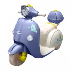 ALPHA - Moto Vespa Eléctrica Infantil Dinoride Con Maletin